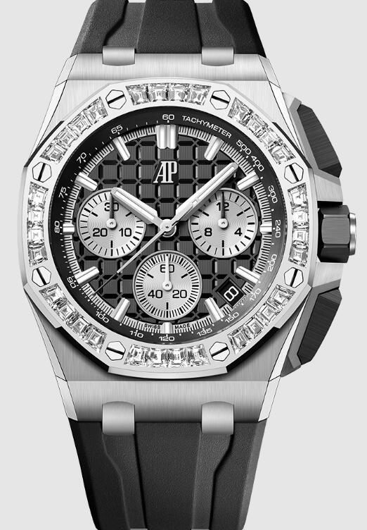 Replica AP Watch Audemars Piguet Royal Oak Offshore 43 White Gold Baguette 26424BC.ZZ.D002CA.01 Replica AP Watch Audemars Piguet Royal Oak Offshore 43 White Gold Baguette 26424BC.ZZ.D002CA.01